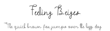 Feeling Beiges by Hishand Studio — Script Handwritten Font — thumbnail 1