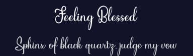 Feeling Blessed by HansCo — Script Handwritten Font — thumbnail 2