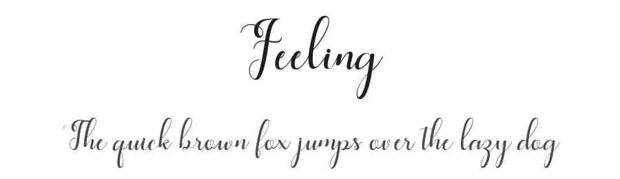 Feeling by Creative Lab — Script Handwritten Font