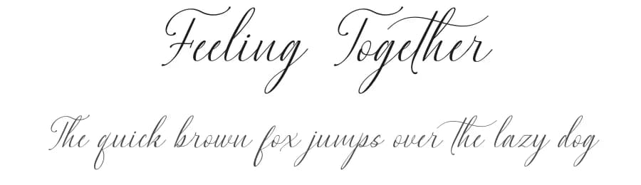 Feeling Together by Nathatype — Script Handwritten Font