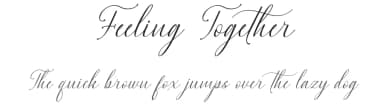 Feeling Together by Nathatype — Script Handwritten Font — thumbnail 1