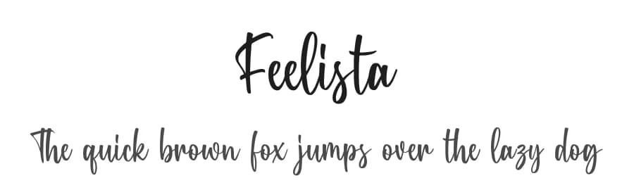 Feelista by Blankids — Script Handwritten Font