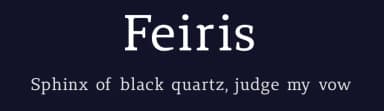 Feiris by Lerima — Serif Font — thumbnail 2