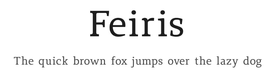 Feiris by Lerima — Serif Font