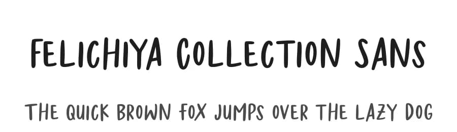 Felichiya Collection Sans by Jimtype Studio — Script Handwritten Font