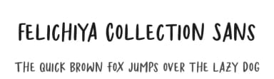Felichiya Collection Sans by Jimtype Studio — Script Handwritten Font — thumbnail 1
