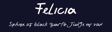 Felicia by A Mimar Hidayat — Script Handwritten Font — thumbnail 2