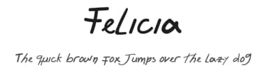 Felicia by A Mimar Hidayat — Script Handwritten Font — thumbnail 1