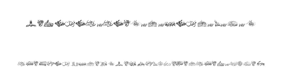 Felicitation Arabic Ramadan by Sughayer Foundry — Dingbats Font