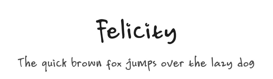 Felicity by M Ramdan S Ganesa P — Script Handwritten Font
