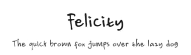 Felicity by M Ramdan S Ganesa P — Script Handwritten Font — thumbnail 1