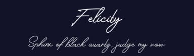 Felicity by Altea — Script Handwritten Font — thumbnail 2