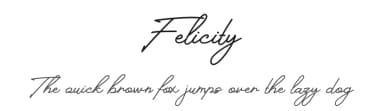 Felicity by Altea — Script Handwritten Font — thumbnail 1