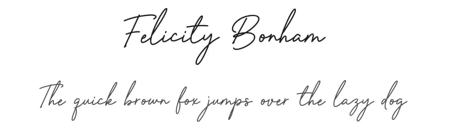 Felicity Bonham by Jimtype Studio — Script Handwritten Font — preview 1
