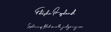 Felisha Roseland by Glyphstyle — Script Handwritten Font — thumbnail 2