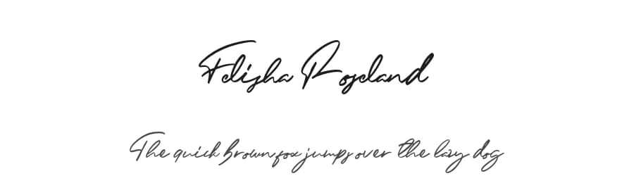 Felisha Roseland by Glyphstyle — Script Handwritten Font