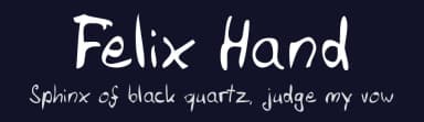 Felix Hand by Felix Hinnemann — Script Handwritten Font — thumbnail 2