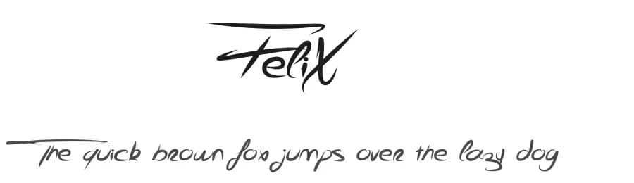 FeliX by Qkila — Script Handwritten Font