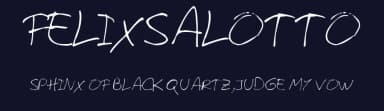Felixsalotto by A L — Script Handwritten Font — thumbnail 2