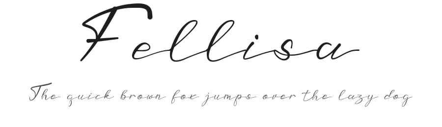 Fellisa by Ronny Studio — Script Handwritten Font