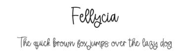 Fellycia by Bale — Script Handwritten Font — thumbnail 1