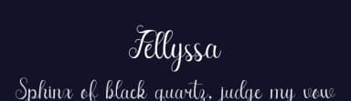 Fellyssa by Ahmad Riqi — Script Handwritten Font — thumbnail 2