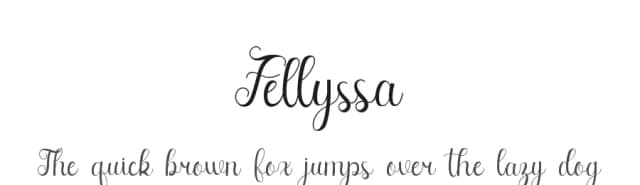 Fellyssa by Ahmad Riqi — Script Handwritten Font