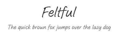 Feltful by Jess Latham — Script Handwritten Font — thumbnail 1