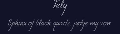 Fely by Cristina Pais — Script Handwritten Font — thumbnail 2