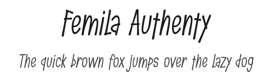 Femila Authenty by 7NTypes — Script Handwritten Font