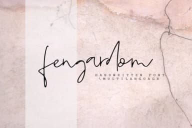 Fengardom Font by Katie Holland — Script Handwritten Font — thumbnail 1