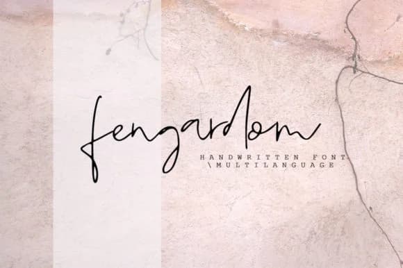 Fengardom Font by Katie Holland — Script Handwritten Font