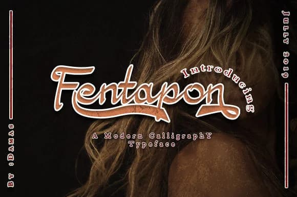 Fentapon Font by damasyp — Script Handwritten Font