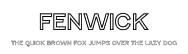 Fenwick by Typodermic Fonts — Sans Serif Font — thumbnail 1