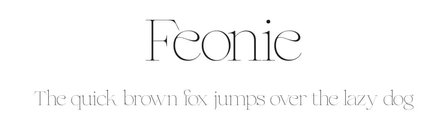 Feonie by ReyreyBlue — Serif Font