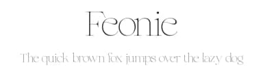 Feonie by ReyreyBlue — Serif Font — thumbnail 1