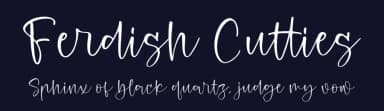 Ferdish Cutties by Perspectype Studio - Letterena.com — Script Handwritten Font — thumbnail 2