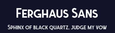 Ferghaus Sans by Twicolabs Fontdation — Sans Serif Font — thumbnail 2