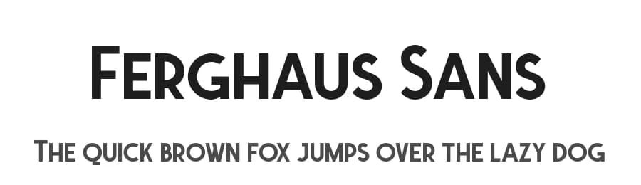 Ferghaus Sans by Twicolabs Fontdation — Sans Serif Font