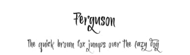 Ferguson by Aburayyan — Script Handwritten Font — thumbnail 1
