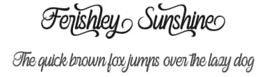 Ferishley Sunshine by Holydie Studio — Script Handwritten Font — thumbnail 1