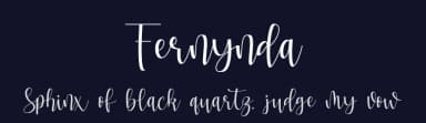 Fernynda by Fiqiart — Script Handwritten Font — thumbnail 2
