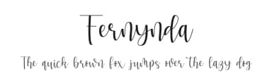 Fernynda by Fiqiart — Script Handwritten Font — thumbnail 1