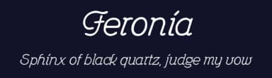 Feronia by Peter Wiegel — Script Handwritten Font — thumbnail 2