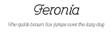 Feronia by Peter Wiegel — Script Handwritten Font — thumbnail 1