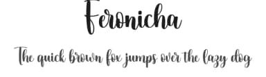 Feronicha by Makashi — Script Handwritten Font — thumbnail 1