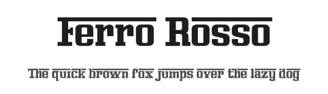 Ferro Rosso by FontMesa LLC — Sans Serif Font