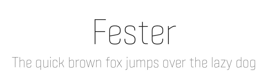 Fester by Fontfabric — Sans Serif Font