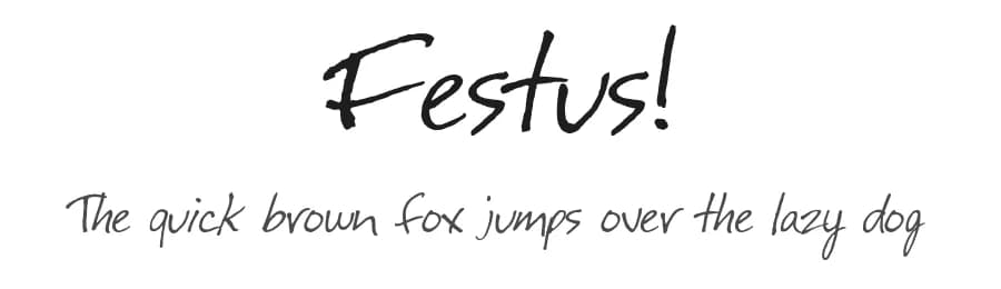 Festus! by Emerald City Fontwerks — Script Handwritten Font