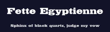 Fette Egyptienne by Dieter Steffmann — Serif Font — thumbnail 2